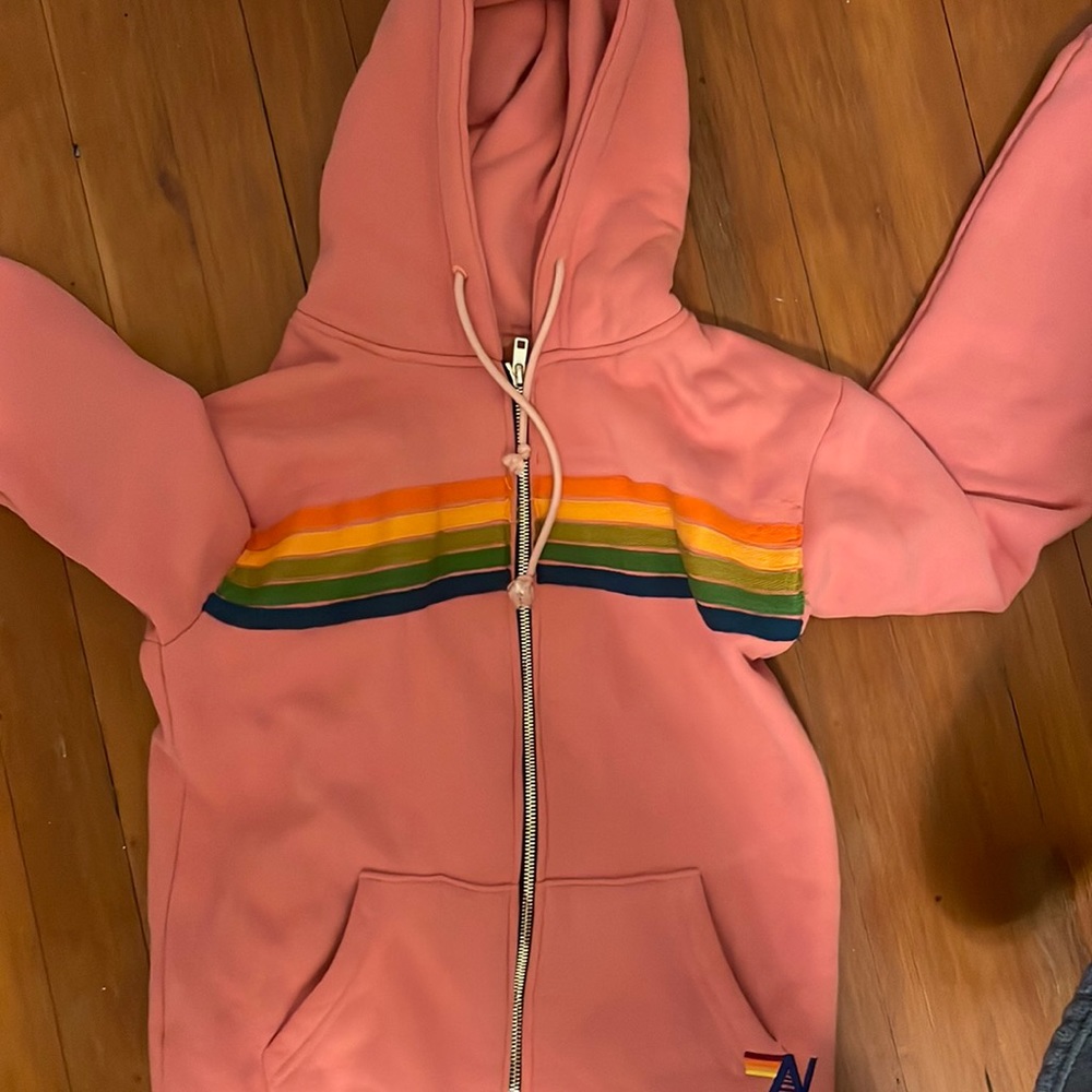 Aviator nation pink zip up hoodie. FEEL FREE TO OFFER